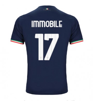 Maillot de foot Lazio Ciro Immobile #17 Extérieur 2023-24 Manches Courte